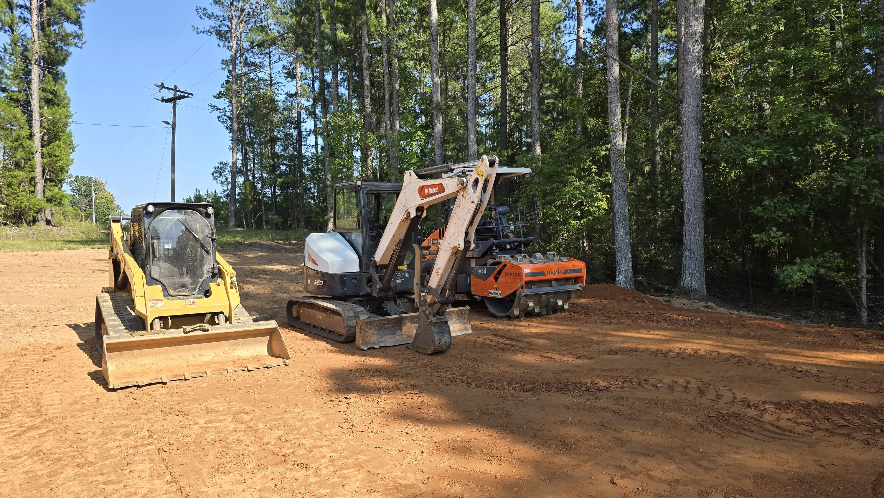 Stump grinding and grubbing Western NC site prep